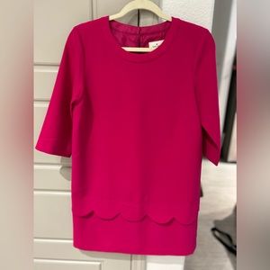 kate spade scallop edge shift dress